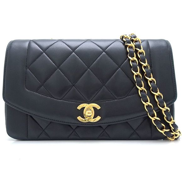 Chanel Chanel Lambskin Chain Shoulder Bag Matelasse Leather Shoulder Bag - Picture 1 of 9